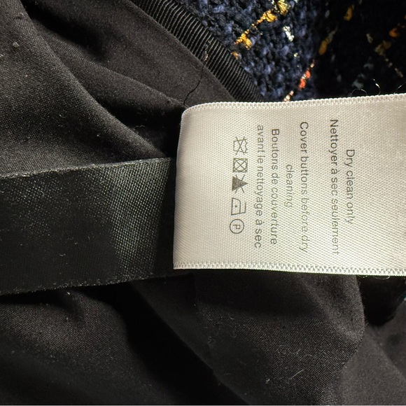 Veronica Beard Rumer Tweed Dickey Jacket Blazer Blue Multicolor Size 4 - Picture 10 of 10